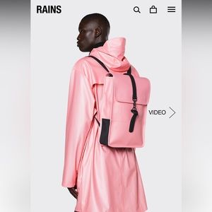 NWOT Rains Mini Backpack Pink